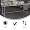 Flash Furniture Reese 430 Stainless Steel 18 Gauge Open Base Kitchen Prep and Work Table w/4-in Backsplash NH-WT-3072-OG-B4-GG - alternate 5
